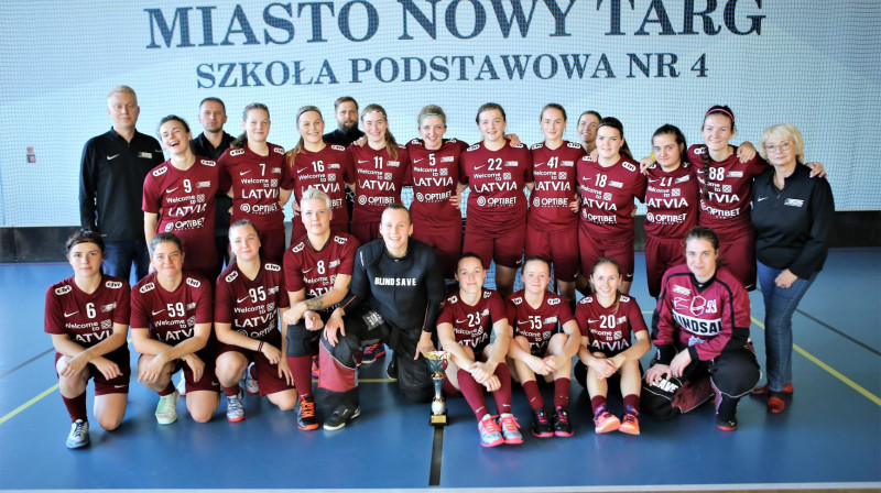 Latvijas izlase. Foto: Ritvars Raits, floorball.lv