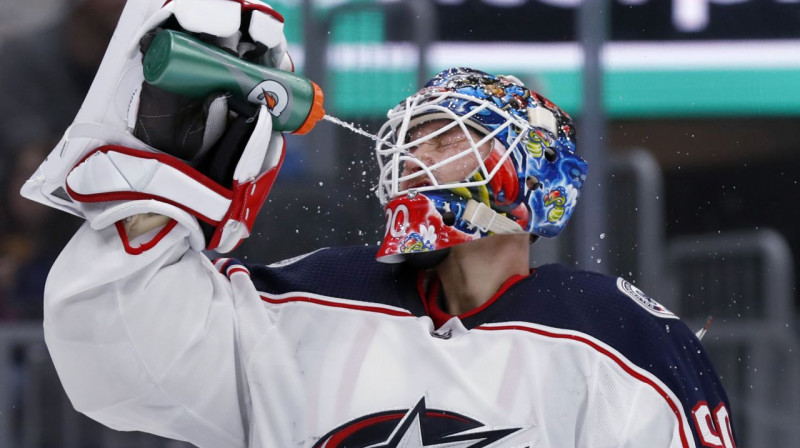 Elvis Merzļikins. Foto: AP / Scanpix