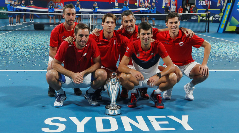 "ATP Cup" pirmā čempione Serbija. Foto: Reuters/Scanpix