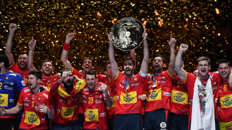 Spānija - 2020. gada Eiropas čempione handbolā. Foto: AFP / Scanpix