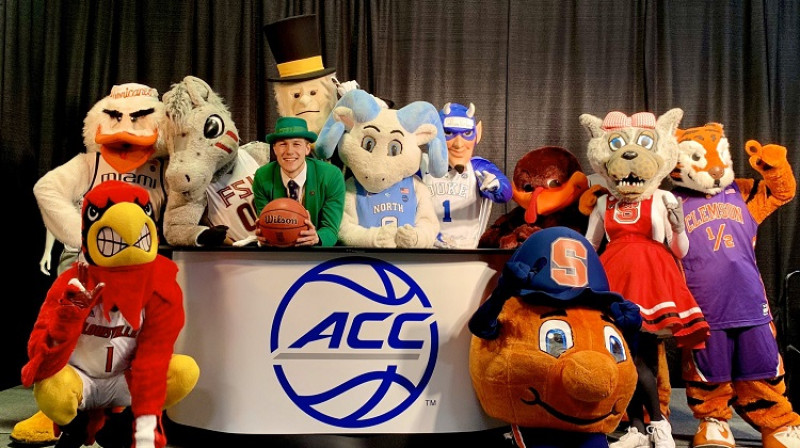 "Atlantic Coast Conference" komandu talismani. Foto: ACC