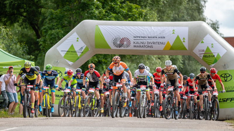 LVM MTB maratona posma "Cēsis-Valmiera" starts. Foto: Agnis Melderis