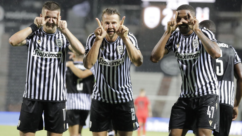 Saloniku PAOK futbolisti. Foto: Dimitris Tosidis/EPA/Scanpix