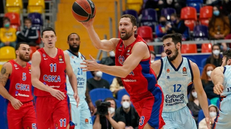 Jānis Strēlnieks: 10 punkti ar četriem metieniem. Foto: CSKA