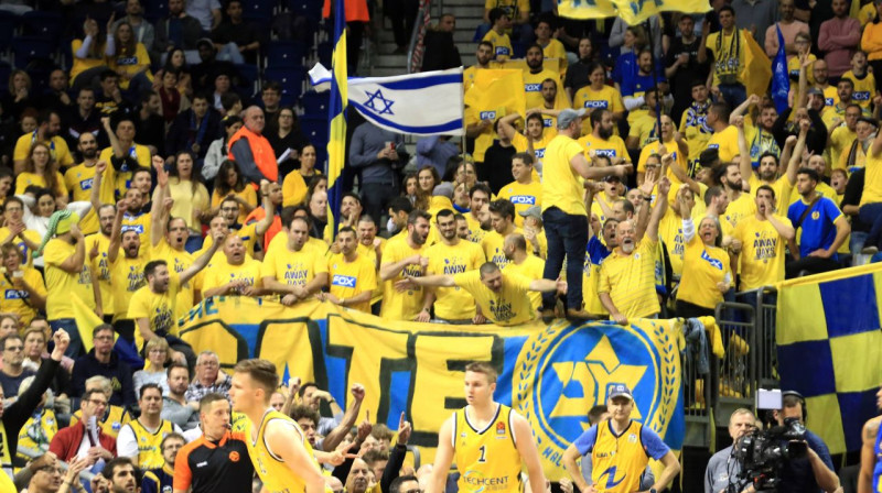 ''Maccabi'' fani var svinēt pirmo titulu šosezon. Foto: Imago Images/Scanpix