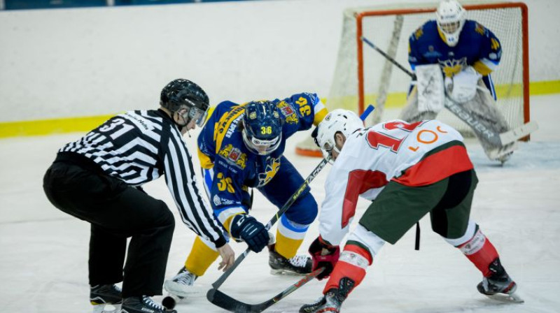 HS "Rīga" pret HK "Liepāja". Foto: Guntis Lazdāns/OHL