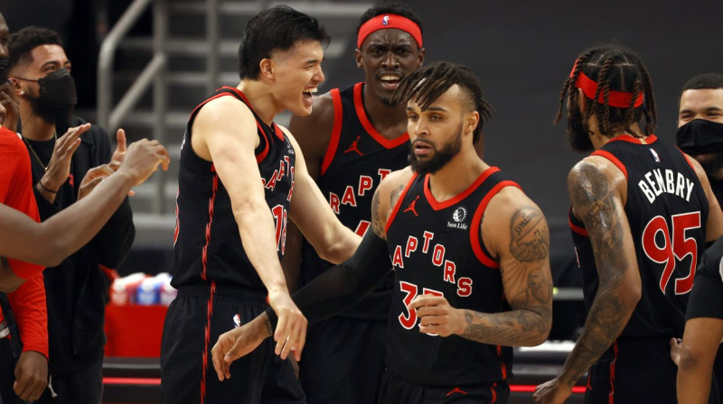 Toronto "Raptors" basketbolisti. Foto: Kim Klement/USA Today Sports/Scanpix