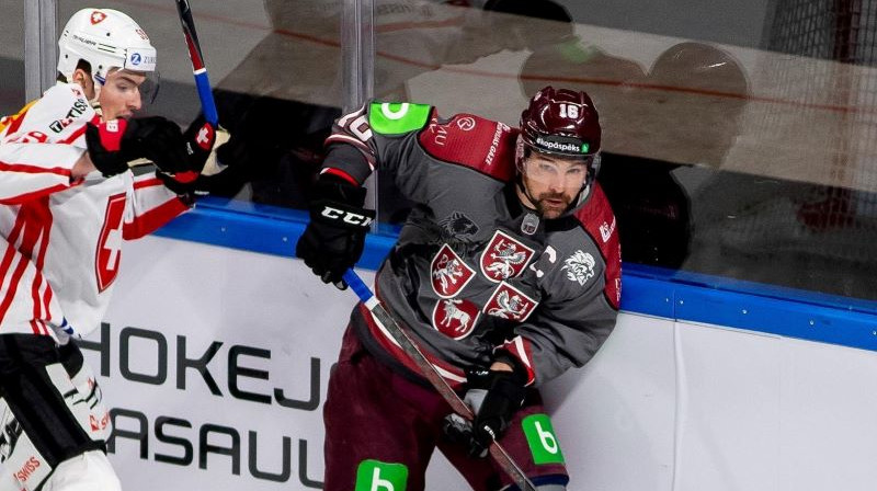 Izlases kapteinis Kaspars Daugaviņš. Foto: Guntis Lazdāns/Latvijas Hokeja federācija