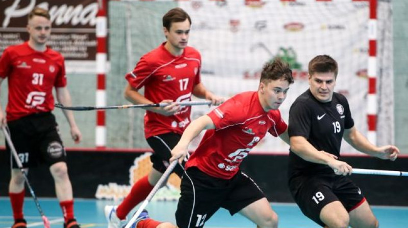 "Lielvārde/FatPipe" pret FK "Kurši"
Foto: floorball.lv