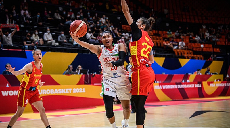 Aleksa Bentlija: uzvaras metiens pret Spāniju. Foto: FIBA