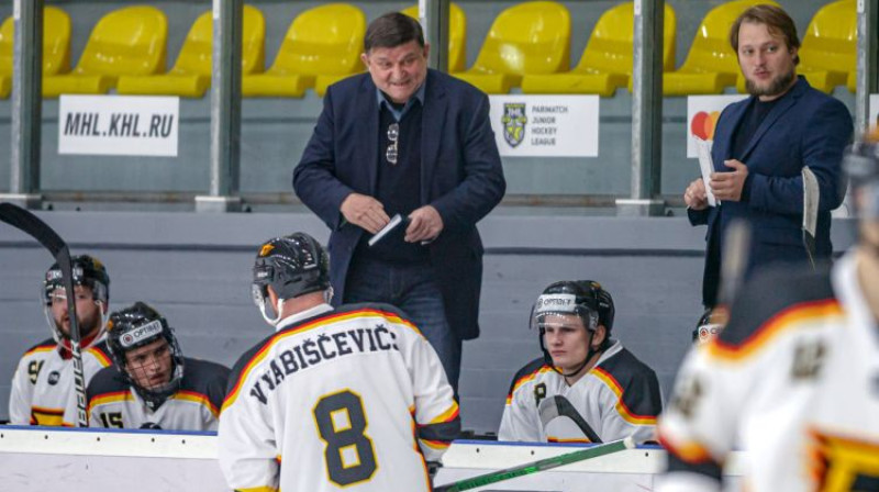 Daugavpils "Dinaburgas" līderis Vadims Vabiščevičs. Foto: Optibet Hokeja līga