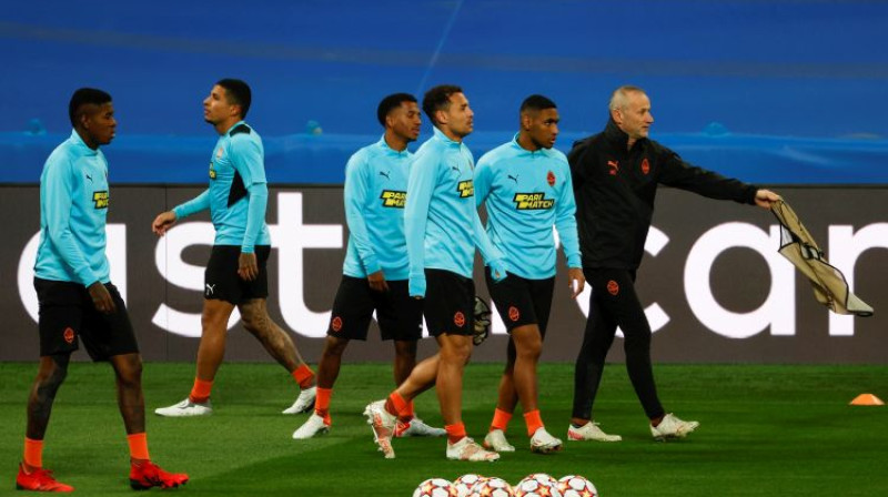 ''Real'' treniņā pirms spēles pret ''Shakhtar''. Foto: EPA/Scanpix