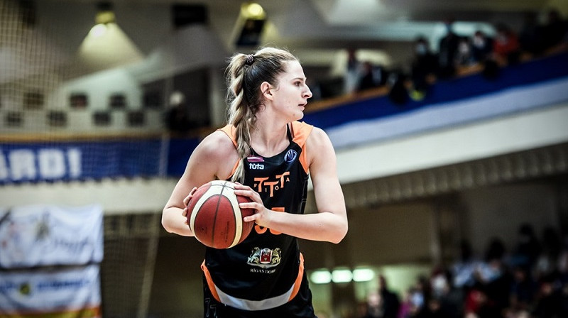 Daugile Šarauskaite 2021. gada 1. decembrī Seksardā. Foto: EuroLeague Women