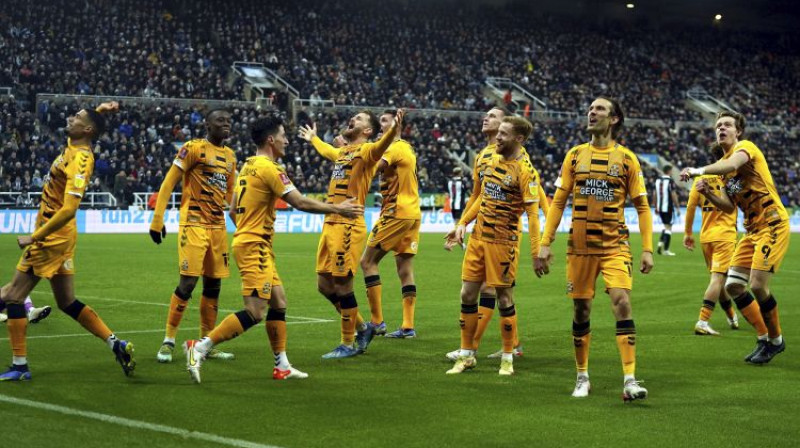 ''Cambridge United'' svin uzvaru. Foto: AP/Scanpix