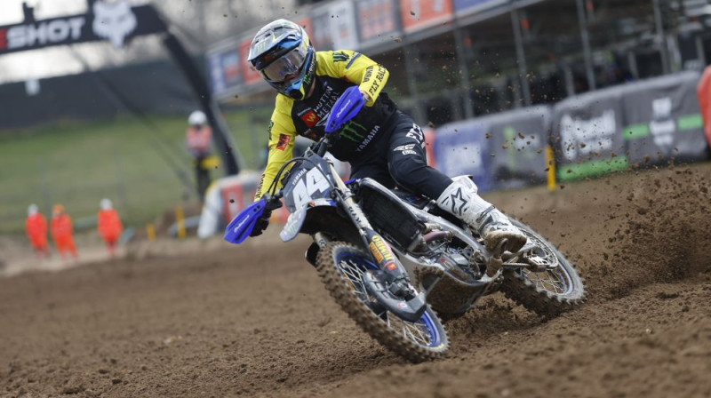 Sacensību uzvarētājs Riks Elzinga. Foto: mxgp.com