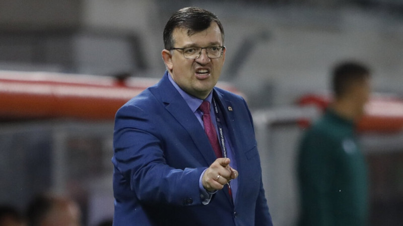 Latvijas izlases galvenais treneris Dainis Kazakevičs. Foto: Reuters/Scanpix