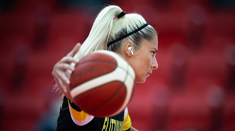 Elīna Babkina 2022. gada 11. oktobrī. Foto: EuroLeague Women