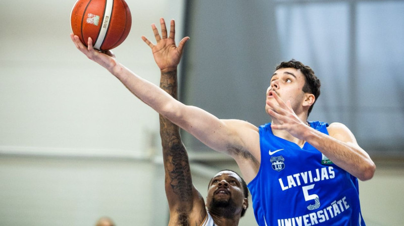 Latvijas Universitātes basketbolists Reinis Avotiņš. Foto: LU Basketbols
