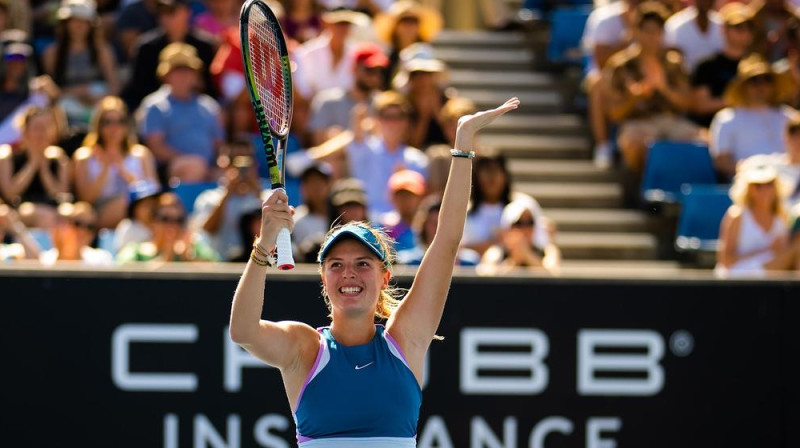 17 gadīgā Linda Fruhvirtova pirmoreiz iekļūst "Grand Slam" astotdaļfinālā. Foto: Jimmie48 / WTA