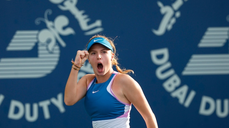 Linda Fruhvirtova. Foto: dubaidutyfreetennischampionships.com