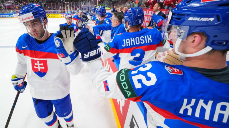 Slovākijas hokejisti. Foto: IIHF