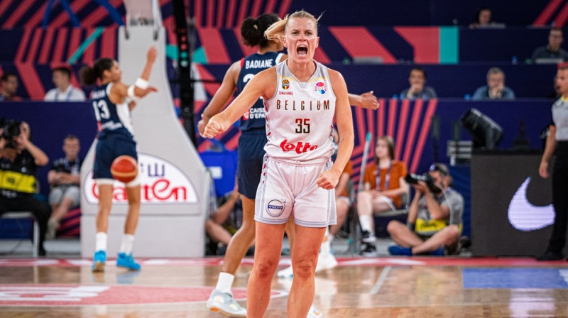 Žulī Vanlū 2023. gada 24. jūnijā. Foto: EuroBasket Women