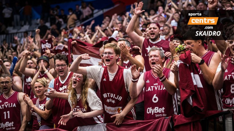 Latvijas izlases līdzjutēji Džakartā. Foto: FIBA