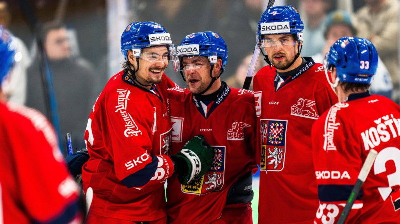 Čehijas valstsvienības hokejisti. Foto: Imago Images/Scanpix
