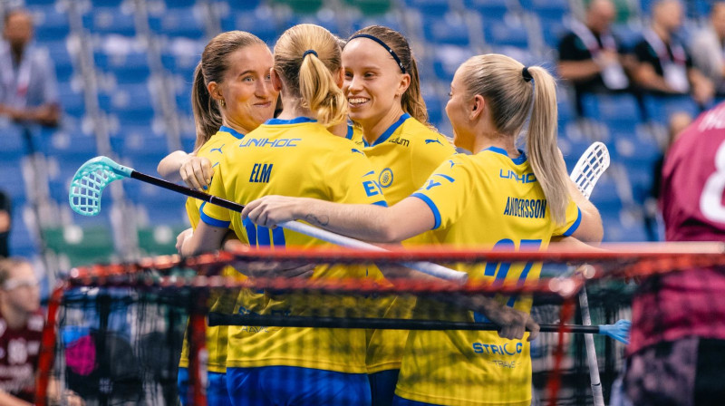 Zviedrijas izlasei klāt izšķirošās cīņas čempionātā, foto: IFF Floorball
