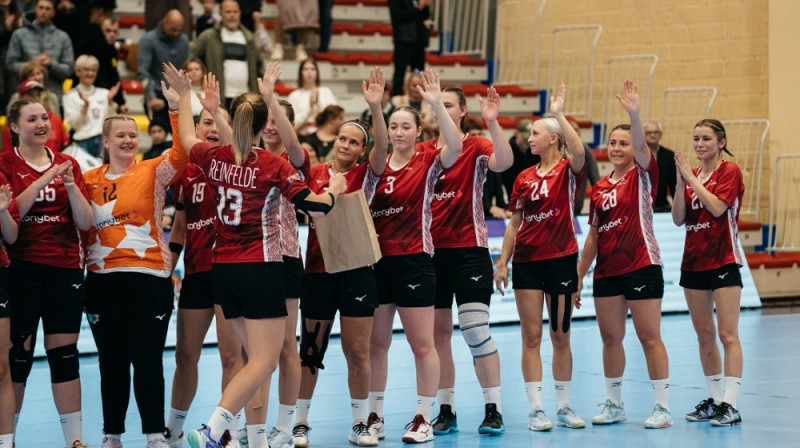Latvijas sieviešu handbola izlase. Foto: Latvijas Handbola federācija.