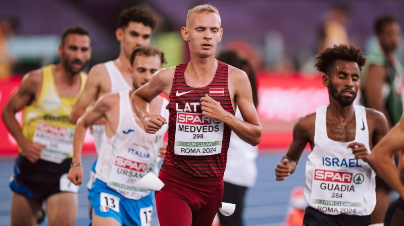 Artūrs Niklāvs Medveds Eiropas čempionātā. Foto: Guntis Bērziņš