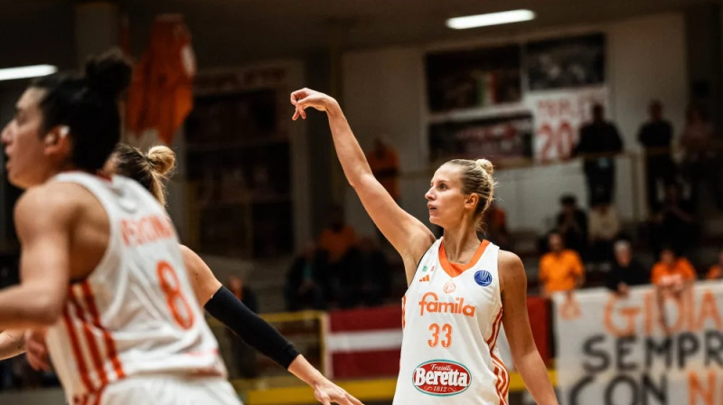 Kitija Laksa 2024. gada 10. oktobrī. Foto: FIBA