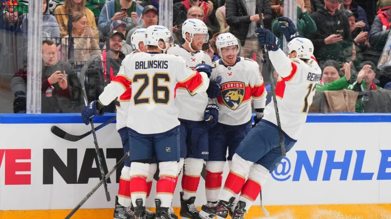 Floridas "Panthers" hokejisti. Foto: NHL