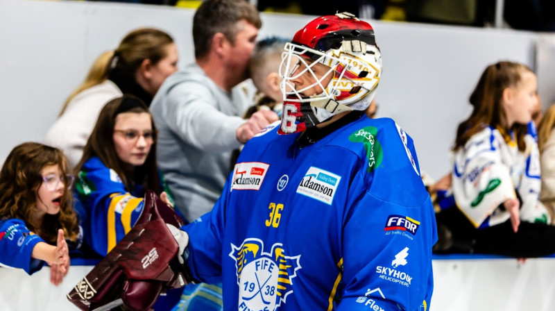 Jānis Voris. Foto: Derek Young/Jillian McFarlane–Fife Flyers