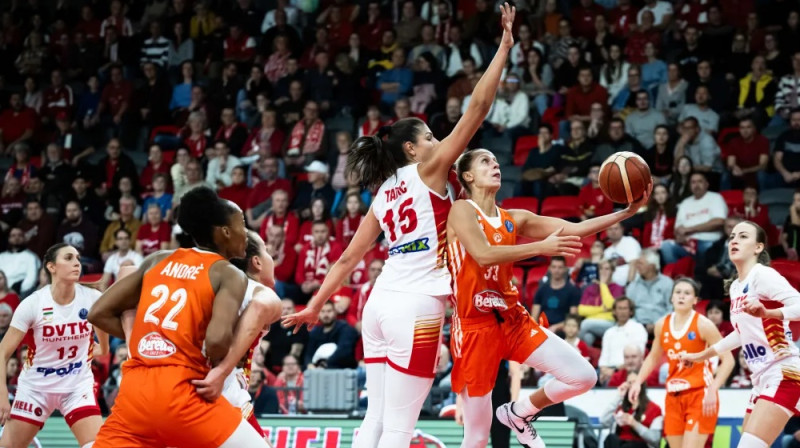 Kitija Laksa 2024. gada 16. oktobrī. Foto: EuroLeague Women