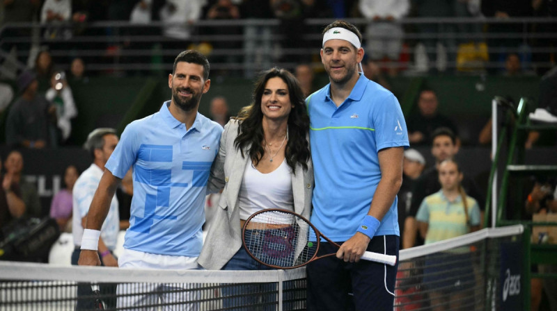 Novaks Džokovičs, Gabriela Sabatīni, Huans Martins del Potro. Foto: AFP/Scanpix