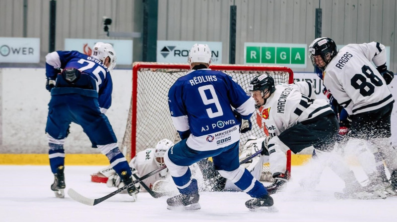 Rīgas "Mogo"/RSU pret Viļņas "Hockey Punks". Foto: HK Mogo