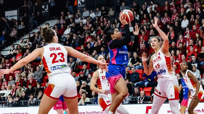 Aleksa Gulbe 2025. gada 16. janvārī. Foto: EuroCup Women