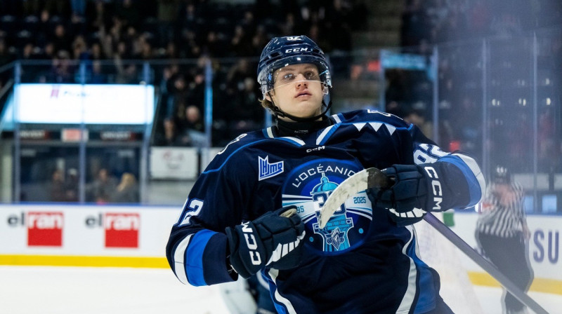 Ēriks Mateiko. Foto: Club de hockey L'Océanic de Rimouski
