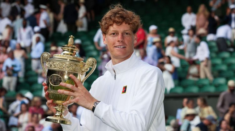 Vimbldonas čempions Janniks Sinners. Foto: Zumapress.com/Scanpix