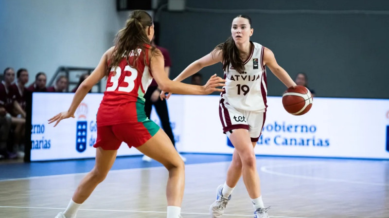 Marta Ploriņa 2025. gada jūlijā La Palmas salā. Foto: FIBA