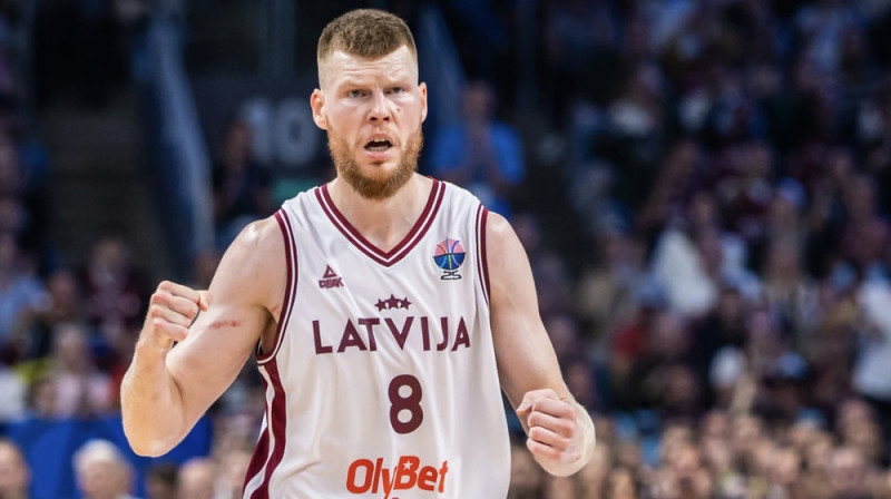 Dāvis Bertāns. Foto: FIBA