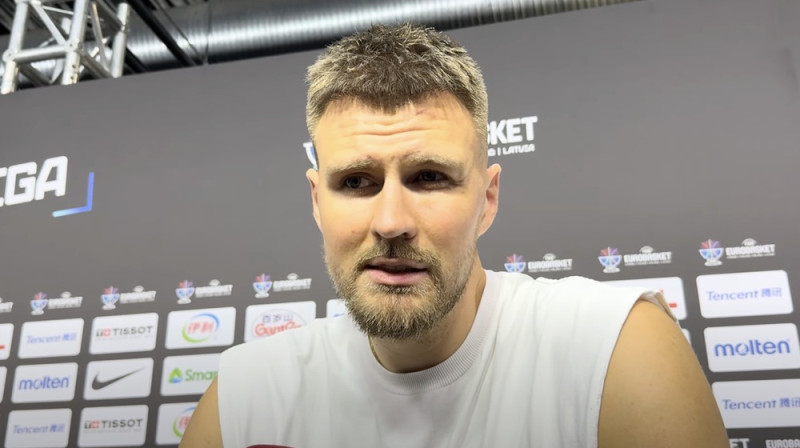 Kristaps Porziņģis. Foto: Ekrānšāviņš