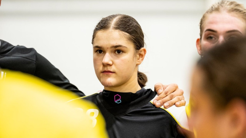 Kocēnu "Rubenes" vārtsardze Estere Elbrete. Foto: Jānis Lārmanis, LFS