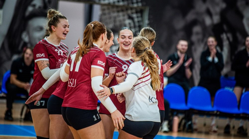 RSU volejbolistes. Foto: Latvijas Volejbola federācija