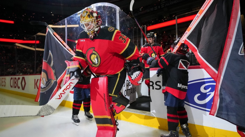 Līnuss Ulmarks. Foto: Ottawa Senators