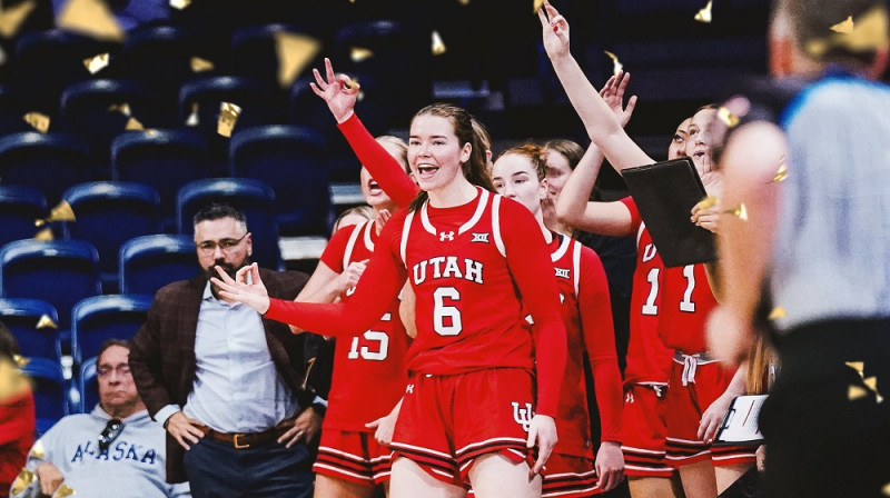 Evelīna Otto 2025. gada 22. decembrī. Foto: Utah WBB