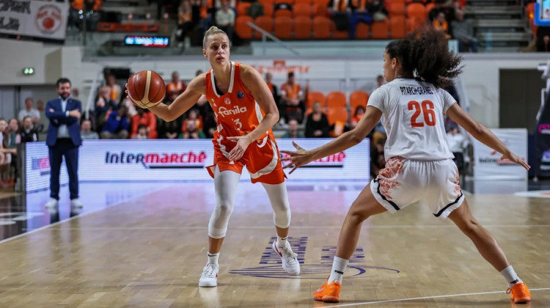 Kitija Laksa 2026. gada 14. janvārī. Foto: EuroLeagueWomen