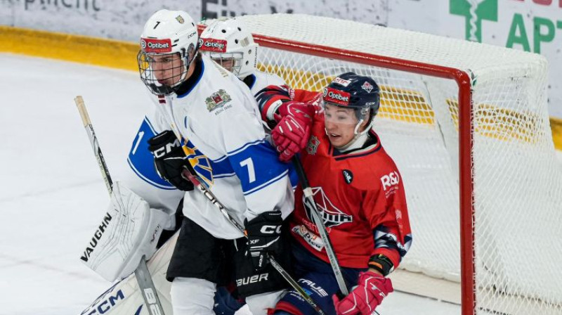 "Rīgas HS" kapteinis Kristers Obuks. Foto: Guntis Lazdāns/LHF
