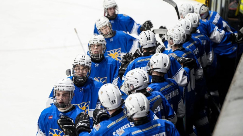 HS "Rīga" hokejisti. Foto: Guntis Lazdāns/LHF